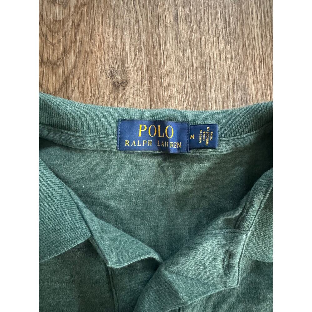 Polo Ralph Lauren Men's Classic Fit Interlock Polo Shirt Green Medium - Picture 5 of 5